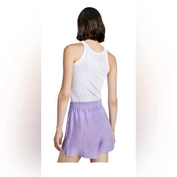 SMYTHE Purple Linen Boxer Shorts. Size large. NWOT! - Picture 2 of 5